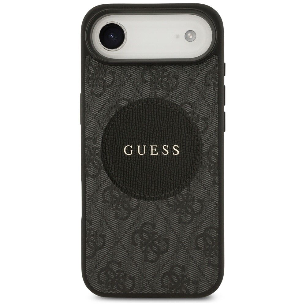 Guess 4G Circle Classic MagSafe-etui med logo for iPhone Air - svart