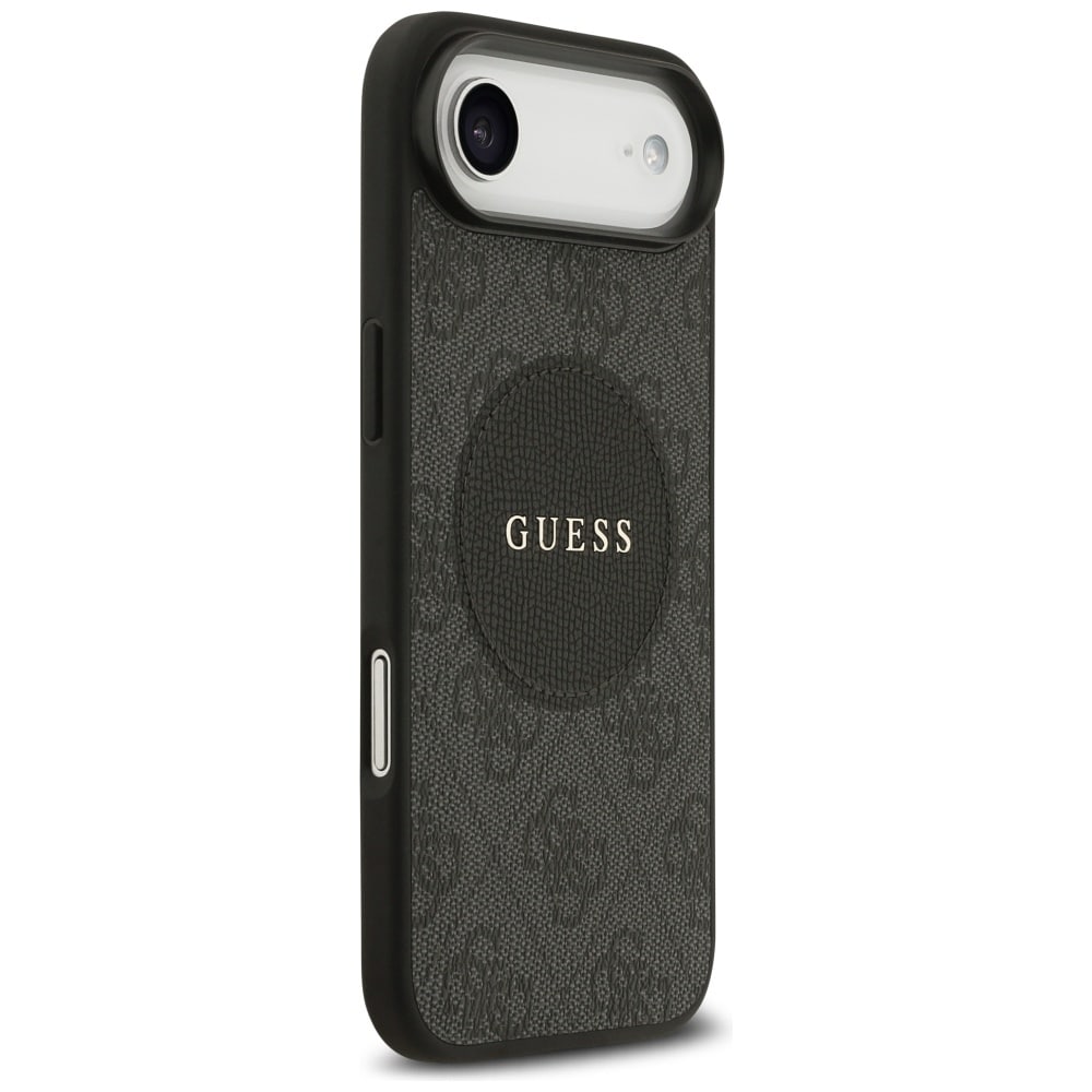 Guess 4G Circle Classic MagSafe-etui med logo for iPhone Air - svart