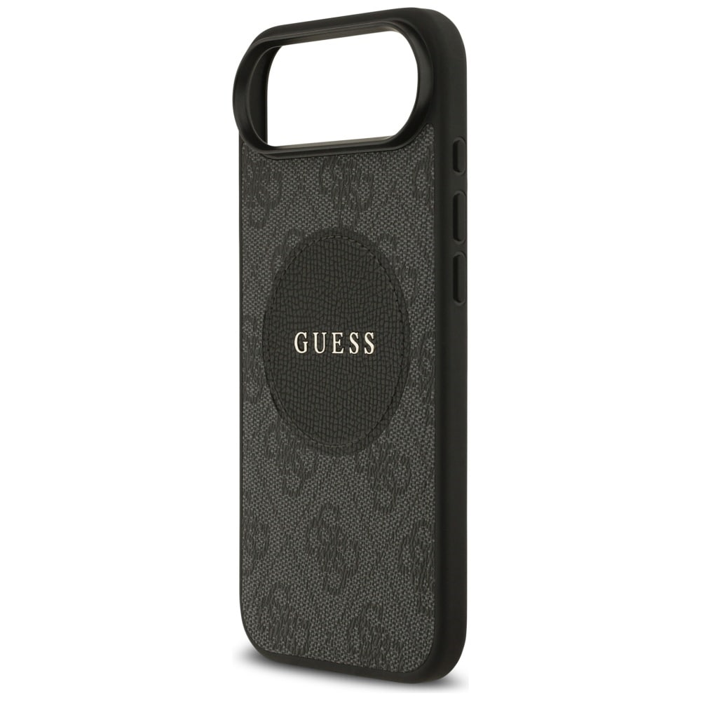 Guess 4G Circle Classic MagSafe-etui med logo for iPhone Air - svart