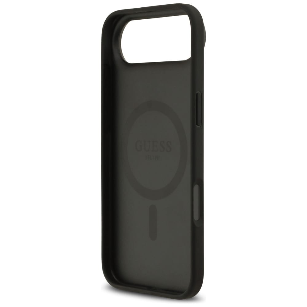 Guess 4G Circle Classic MagSafe-etui med logo for iPhone Air - svart