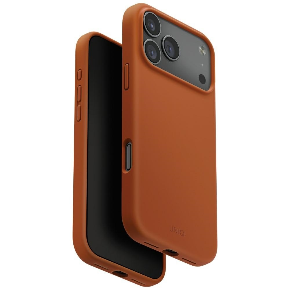 Uniq Lino-etui for iPhone 17 Pro Max Magclick-lading - oransje