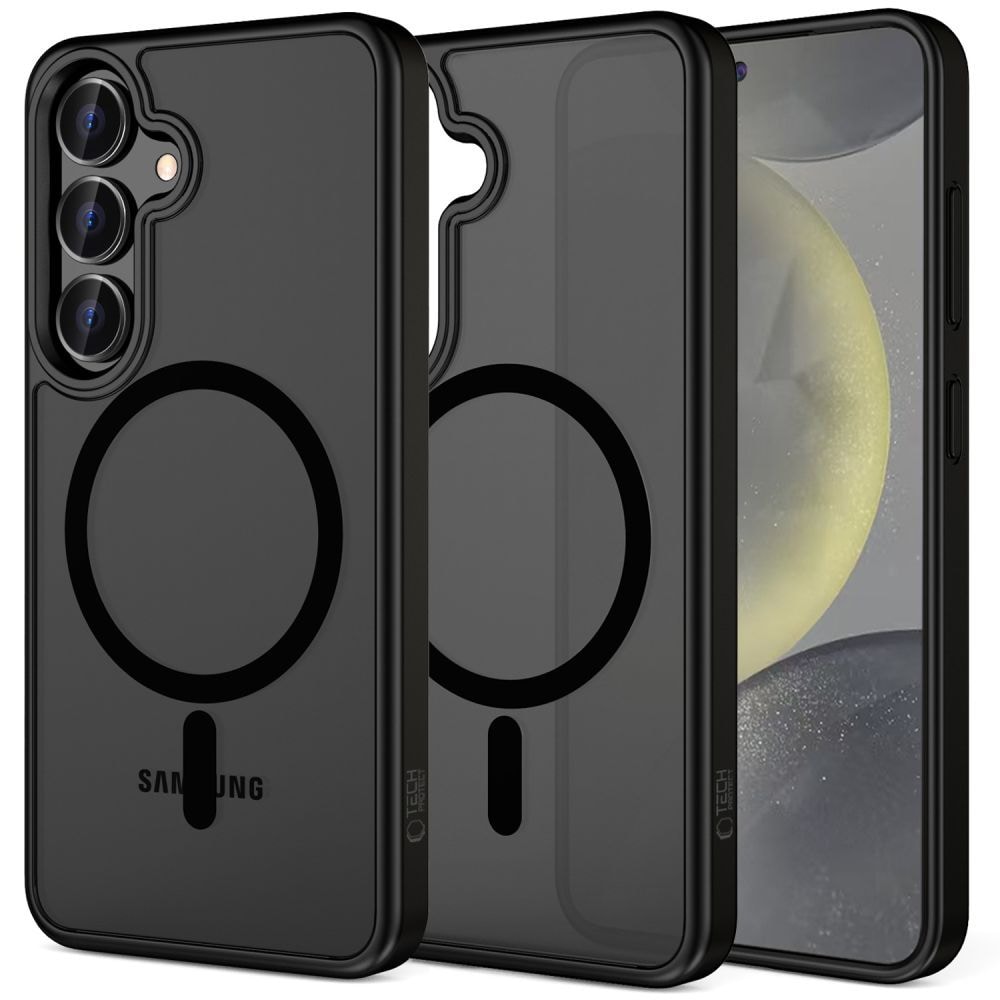 Tech-Protect MagMat MagSafena Samsung Galaxy S25 FE-etui - matt svart