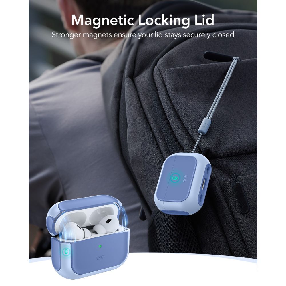 ESR Orbit Halolock MagSafe-etui for AirPods Pro - blå