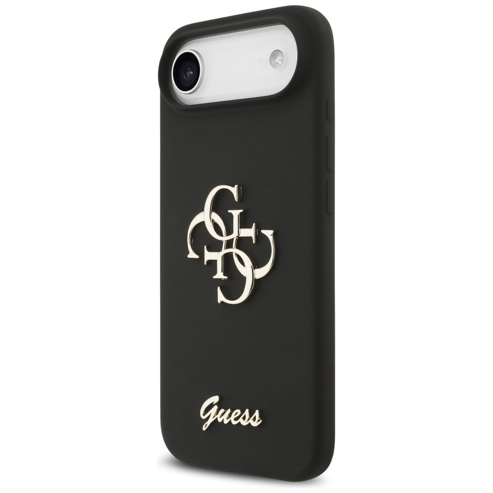 Guess Silikon Big 4G Script-etui for iPhone Air - svart