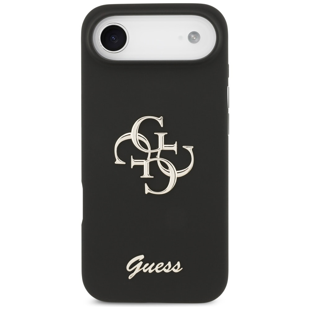 Guess Silikon Big 4G Script-etui for iPhone Air - svart