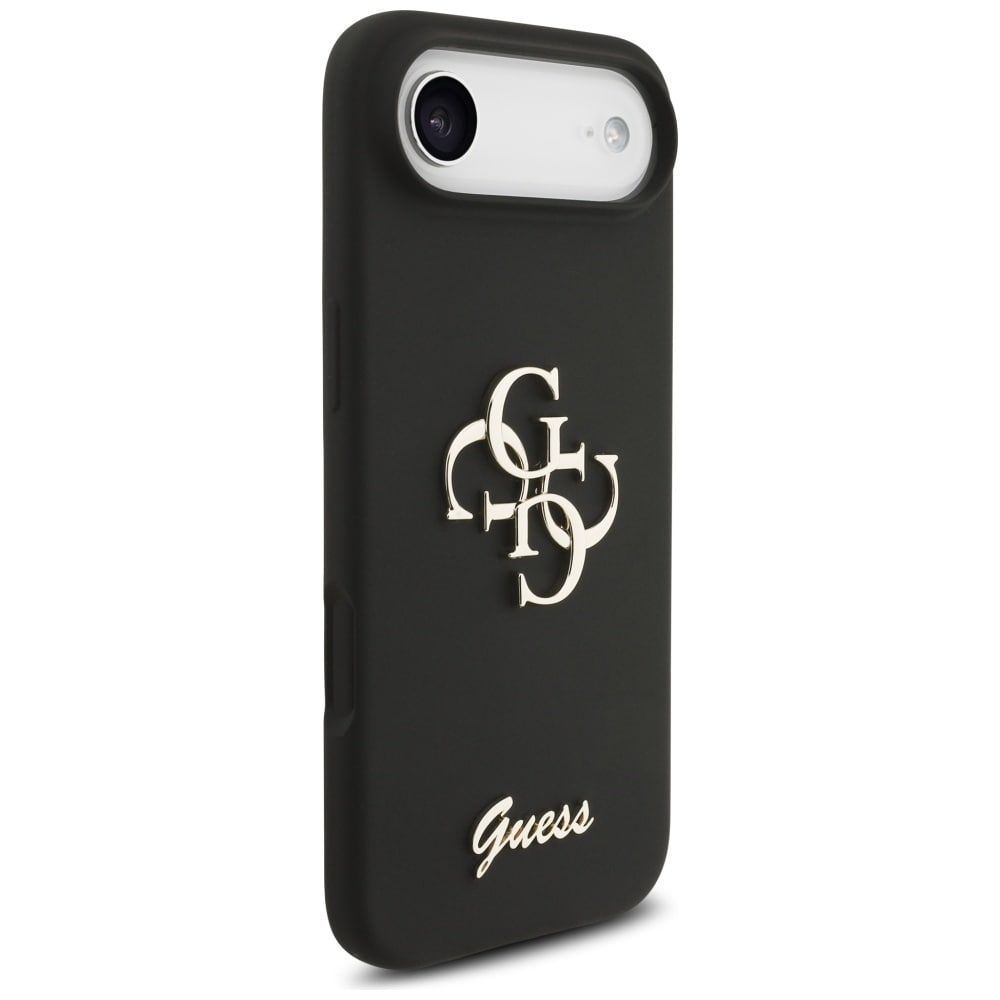 Guess Silikon Big 4G Script-etui for iPhone Air - svart