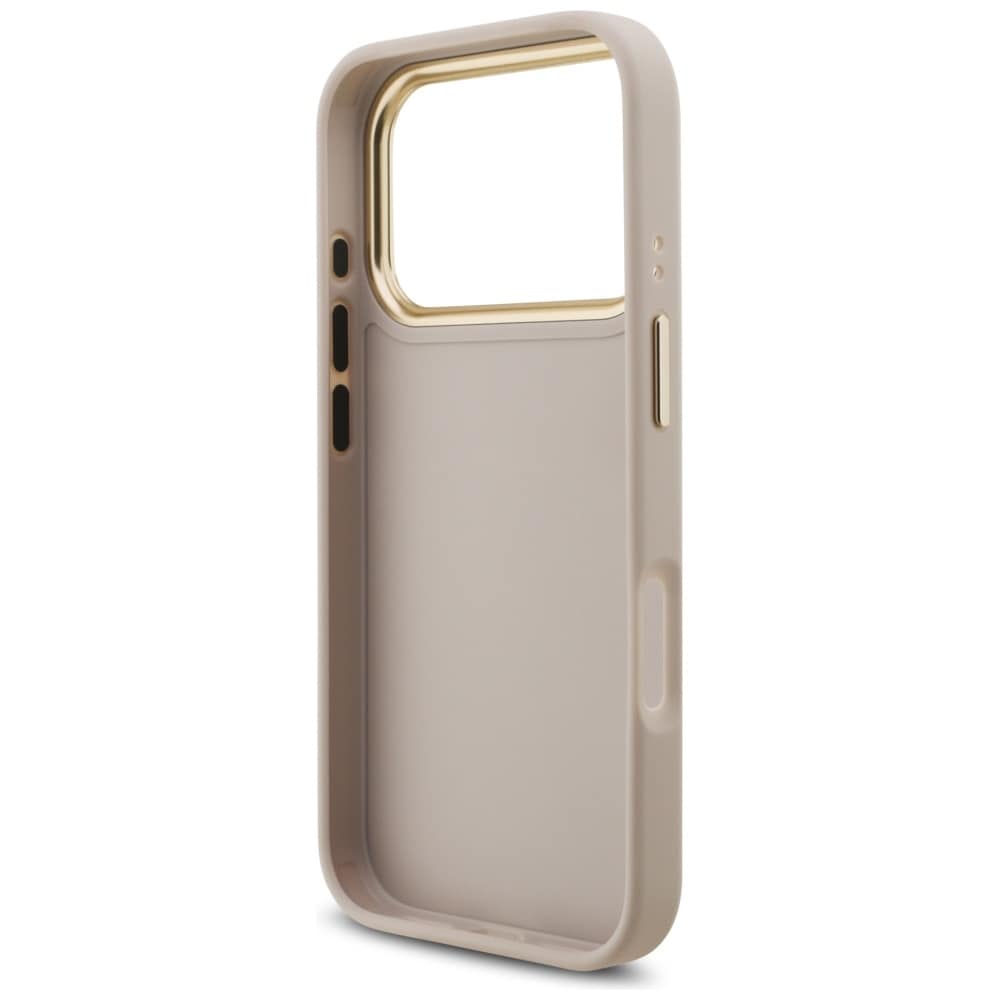 Guess 4G Big 4G Classic Logo Big Strap Metal Buttons Case for iPhone 17 Pro - Rosa