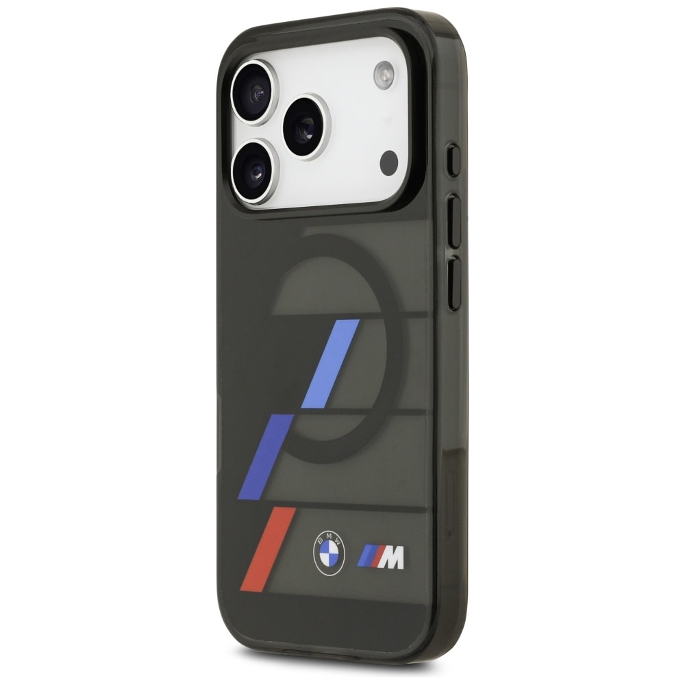 BMW M IML MagSafe-etui med metallknapper i tre farger for iPhone 17 Pro - svart