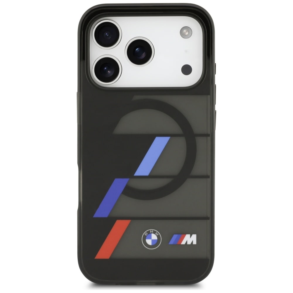 BMW M IML MagSafe-etui med metallknapper i tre farger for iPhone 17 Pro - svart