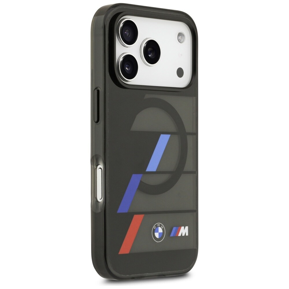 BMW M IML MagSafe-etui med metallknapper i tre farger for iPhone 17 Pro - svart