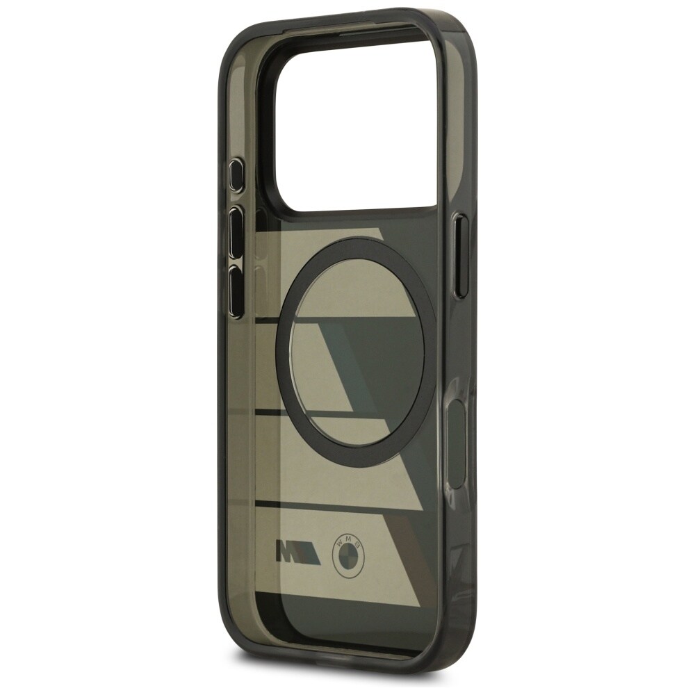 BMW M IML MagSafe-etui med metallknapper i tre farger for iPhone 17 Pro - svart