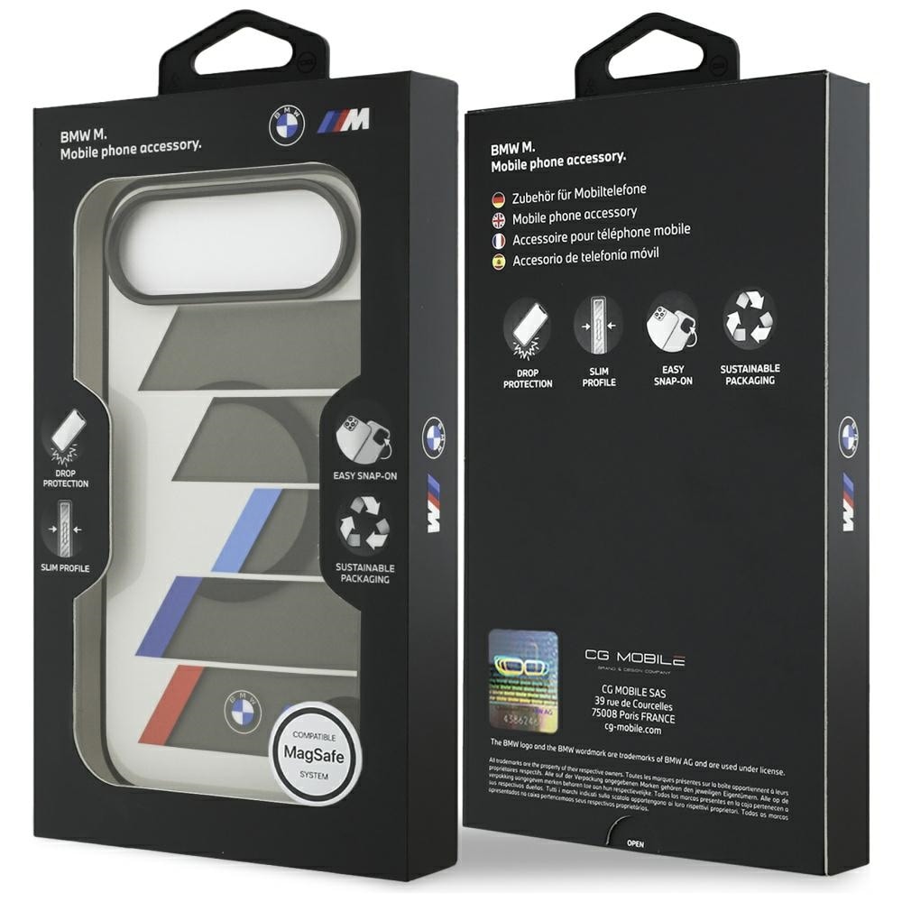 BMW M IML MagSafe-etui med metallknapper i tre farger for iPhone Air - grå