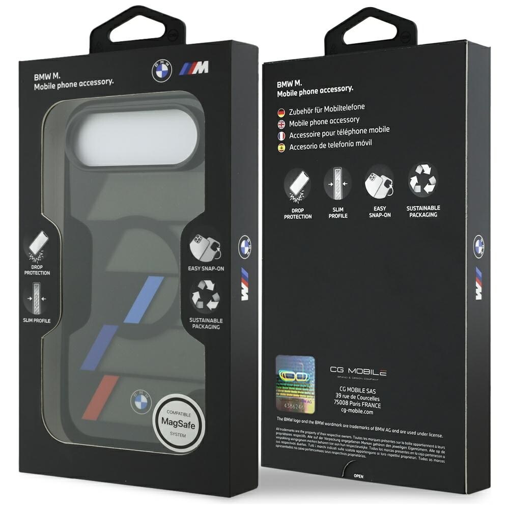 BMW M IML MagSafe-etui med metallknapper i tre farger for iPhone Air - svart