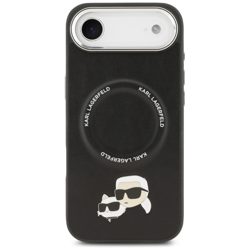 Karl Lagerfeld Karl & Choupette Pins MagSafe-etui for iPhone Air - Svart