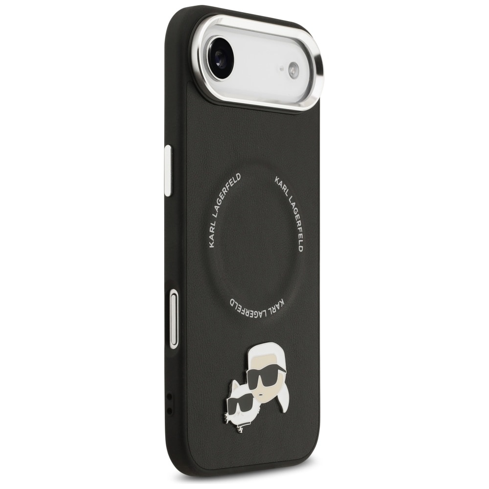 Karl Lagerfeld Karl & Choupette Pins MagSafe-etui for iPhone Air - Svart