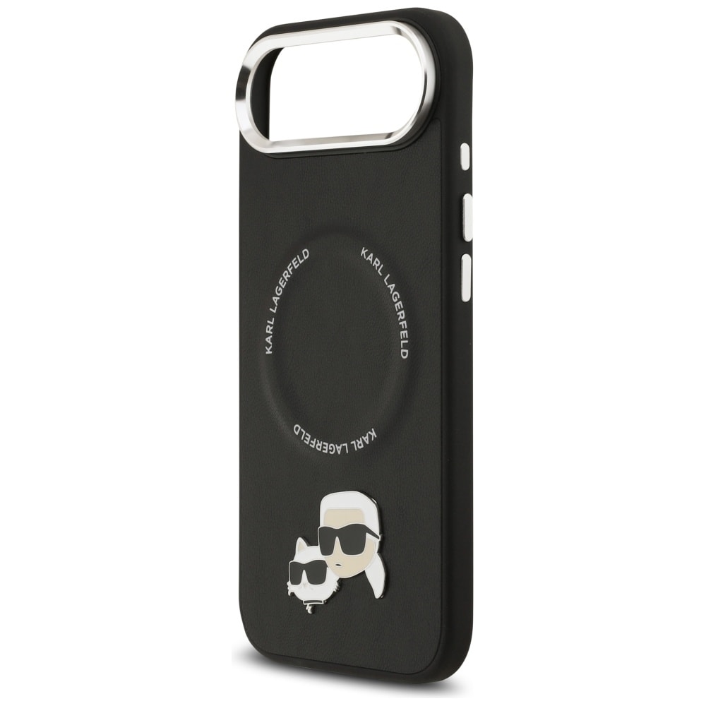 Karl Lagerfeld Karl & Choupette Pins MagSafe-etui for iPhone Air - Svart