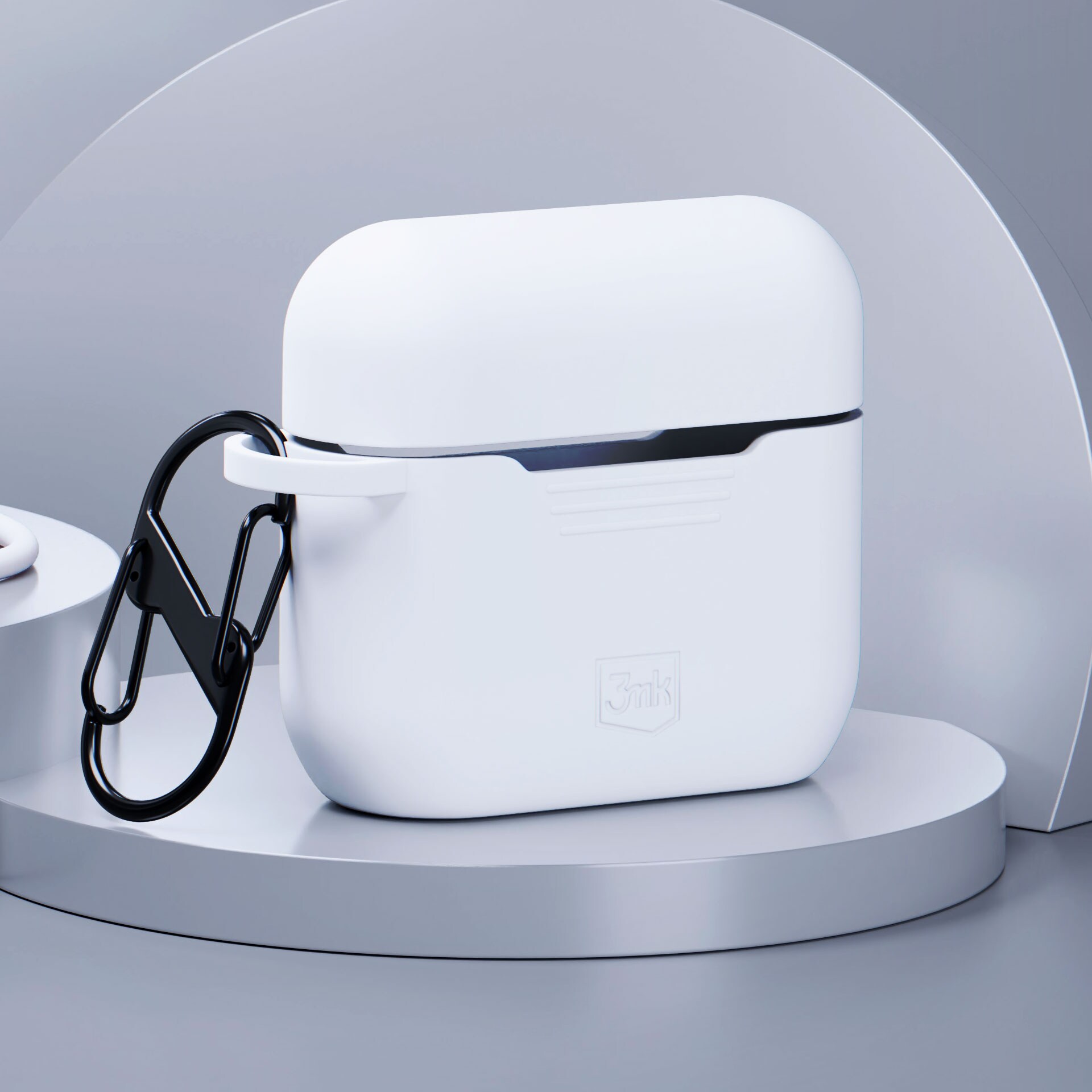 3mk AirPods-etui i silikon for AirPods Pro 3 - Hvit