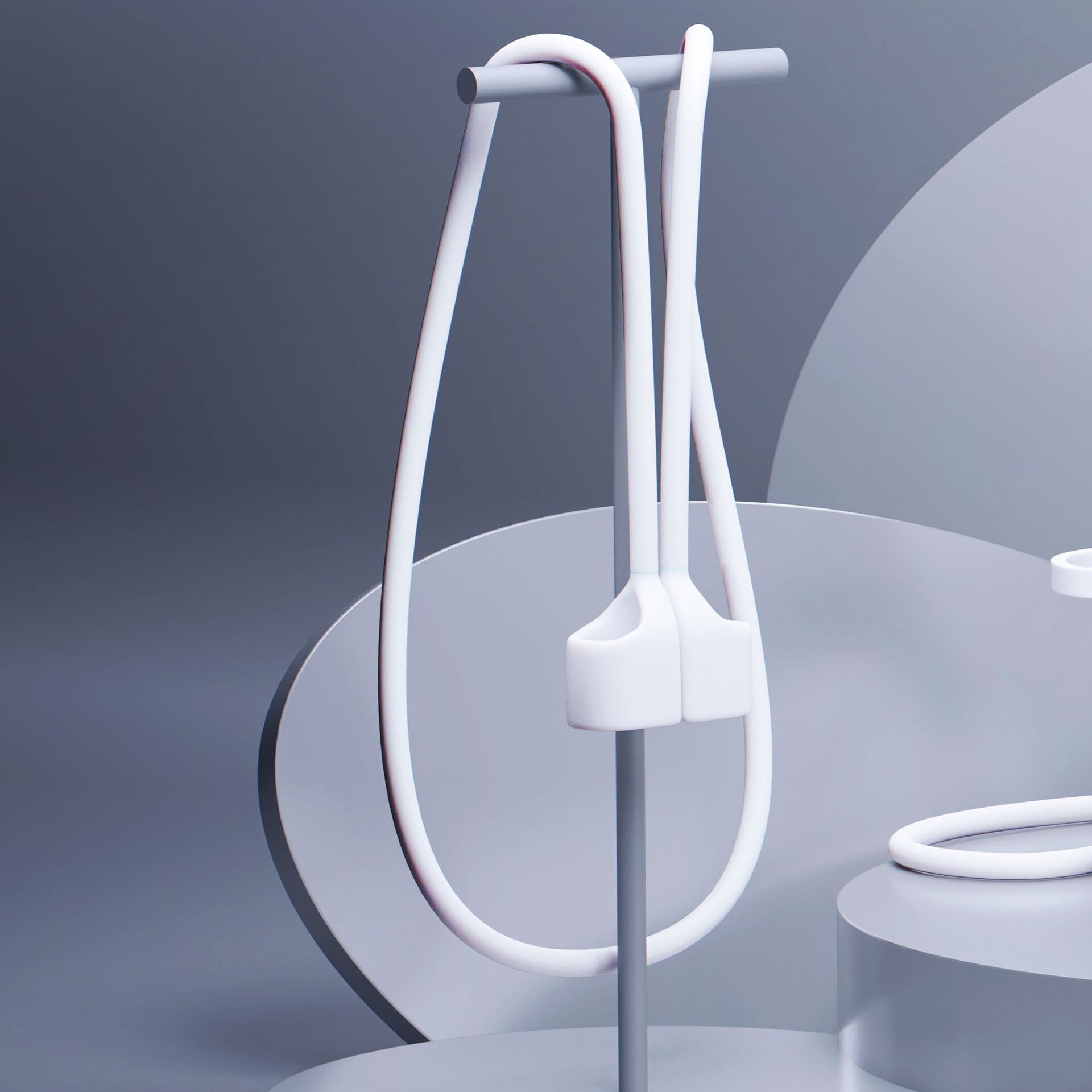 3mk AirPods-etui i silikon for AirPods Pro 3 - Hvit