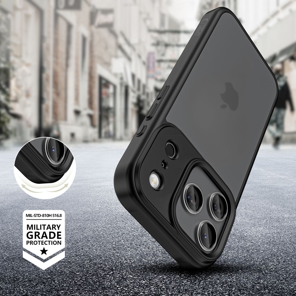 Tech-Protect MagMat-etui for iPhone 17 Pro Max - matt svart