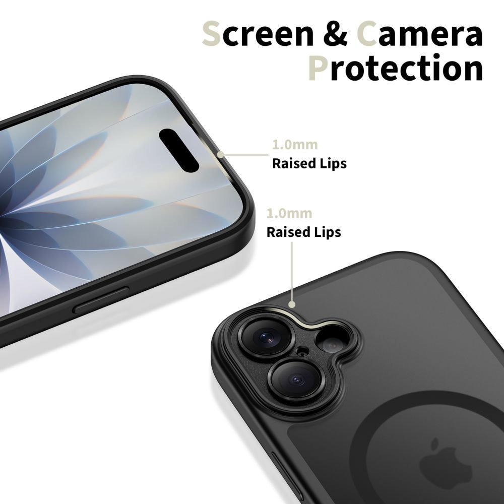 Tech-Protect Magpeak Magsafe CC-etui for iPhone 17 - matt svart