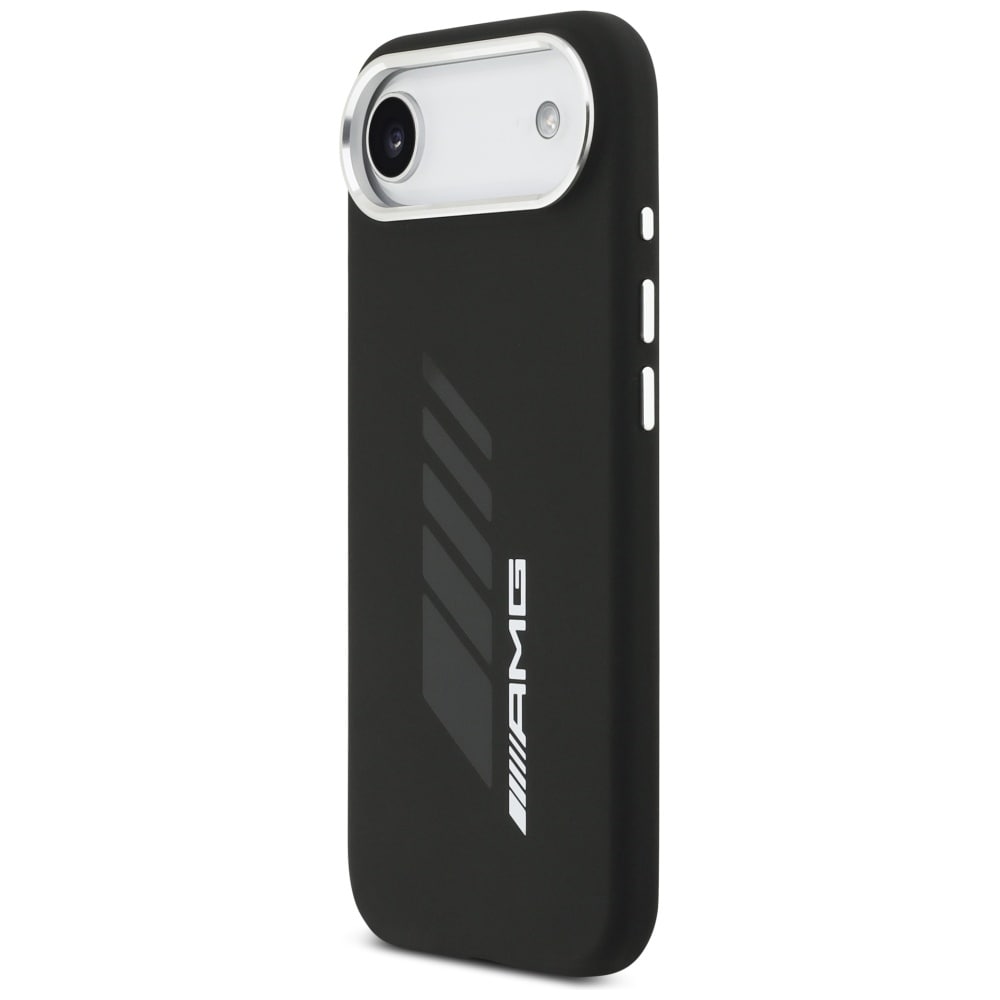 AMG MagSafe-etui i silikon i overdimensjonert Rhombs-størrelse for iPhone Air - svart