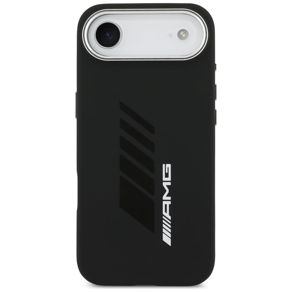AMG MagSafe-etui i silikon i overdimensjonert Rhombs-størrelse for iPhone Air - svart