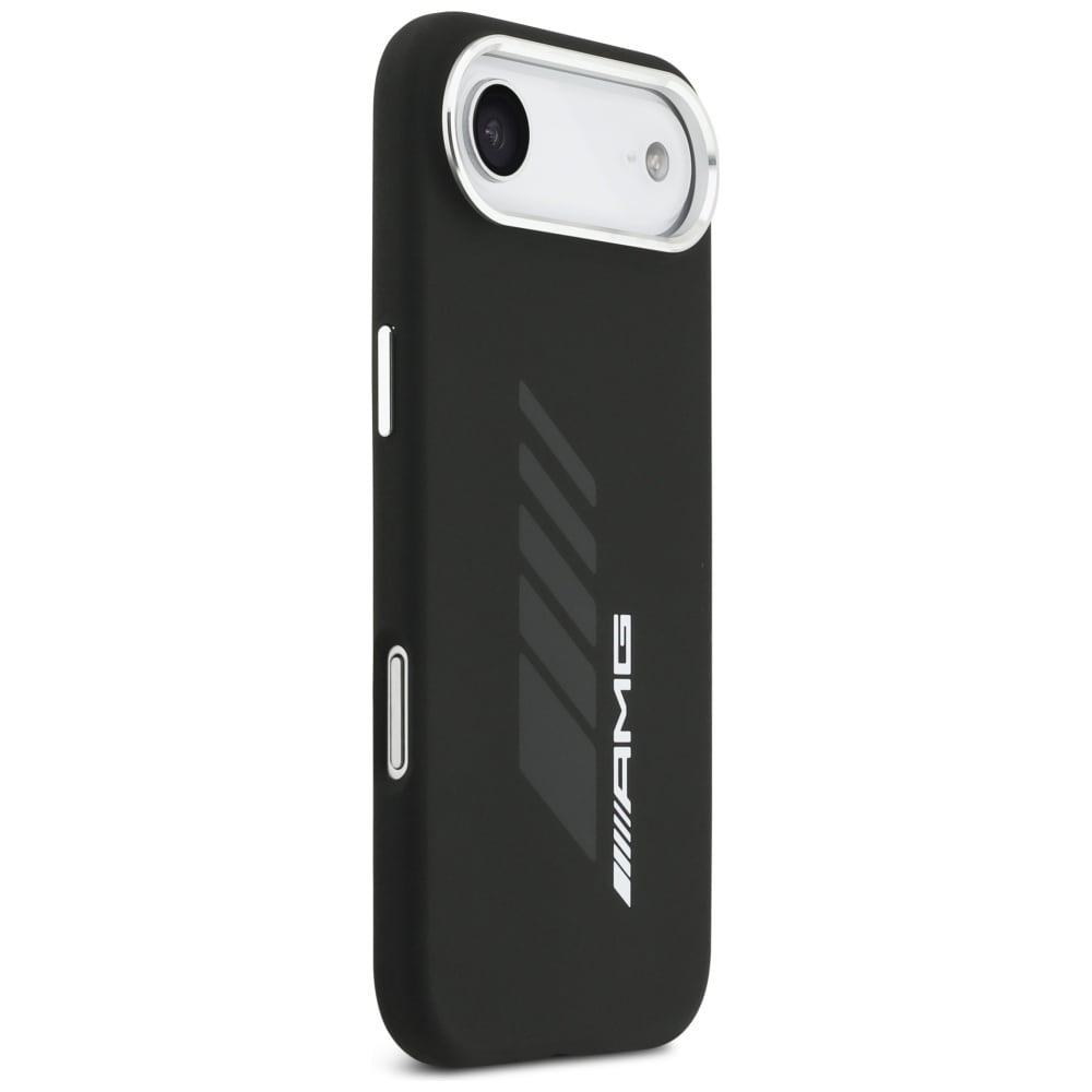 AMG MagSafe-etui i silikon i overdimensjonert Rhombs-størrelse for iPhone Air - svart