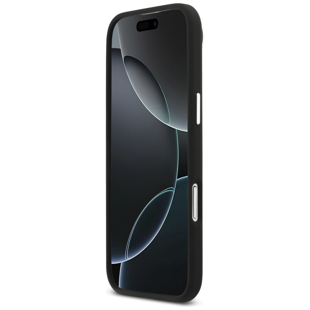 AMG MagSafe-etui i silikon i overdimensjonert Rhombs-størrelse for iPhone Air - svart