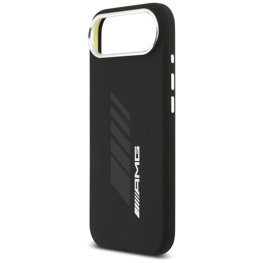 AMG MagSafe-etui i silikon i overdimensjonert Rhombs-størrelse for iPhone Air - svart