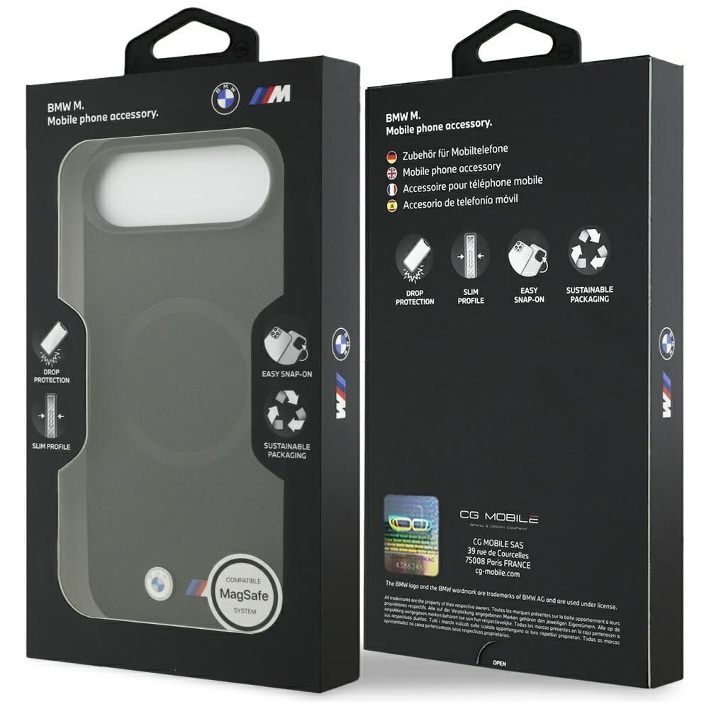 BMW M FW MagSafe-etui med metallogo for iPhone Air - svart