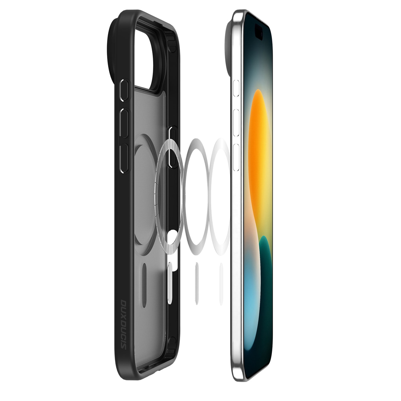 Dux Ducis Yind iPhone 17 Air-etui kompatibelt med MagSafe - svart
