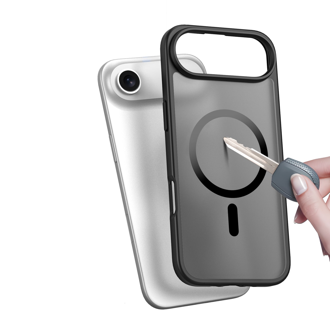 Dux Ducis Yind iPhone 17 Air-etui kompatibelt med MagSafe - svart