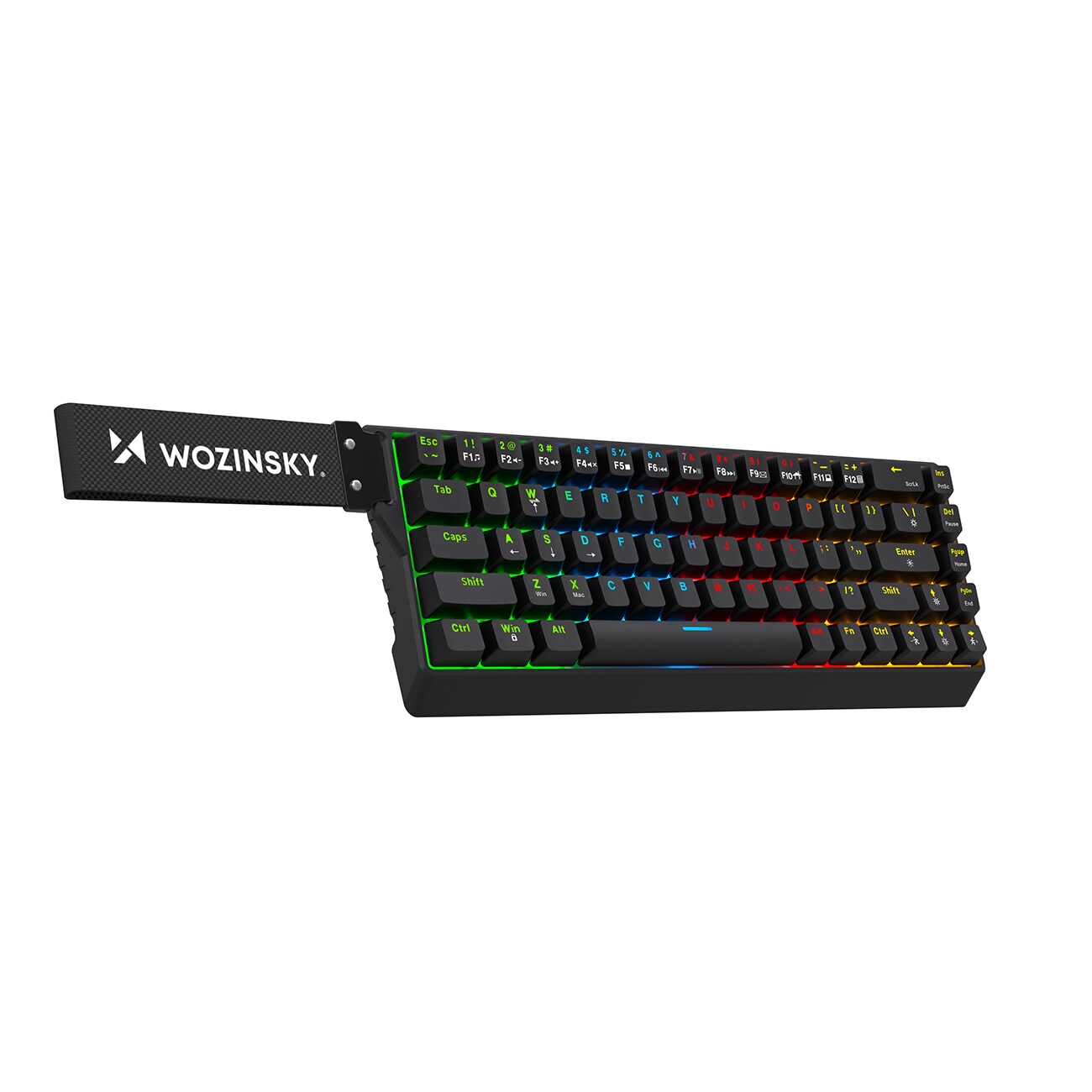 Wozinsky WKGP-1165 Mekanisk spilltastatur med RGB-bakgrunnsbelysning - svart