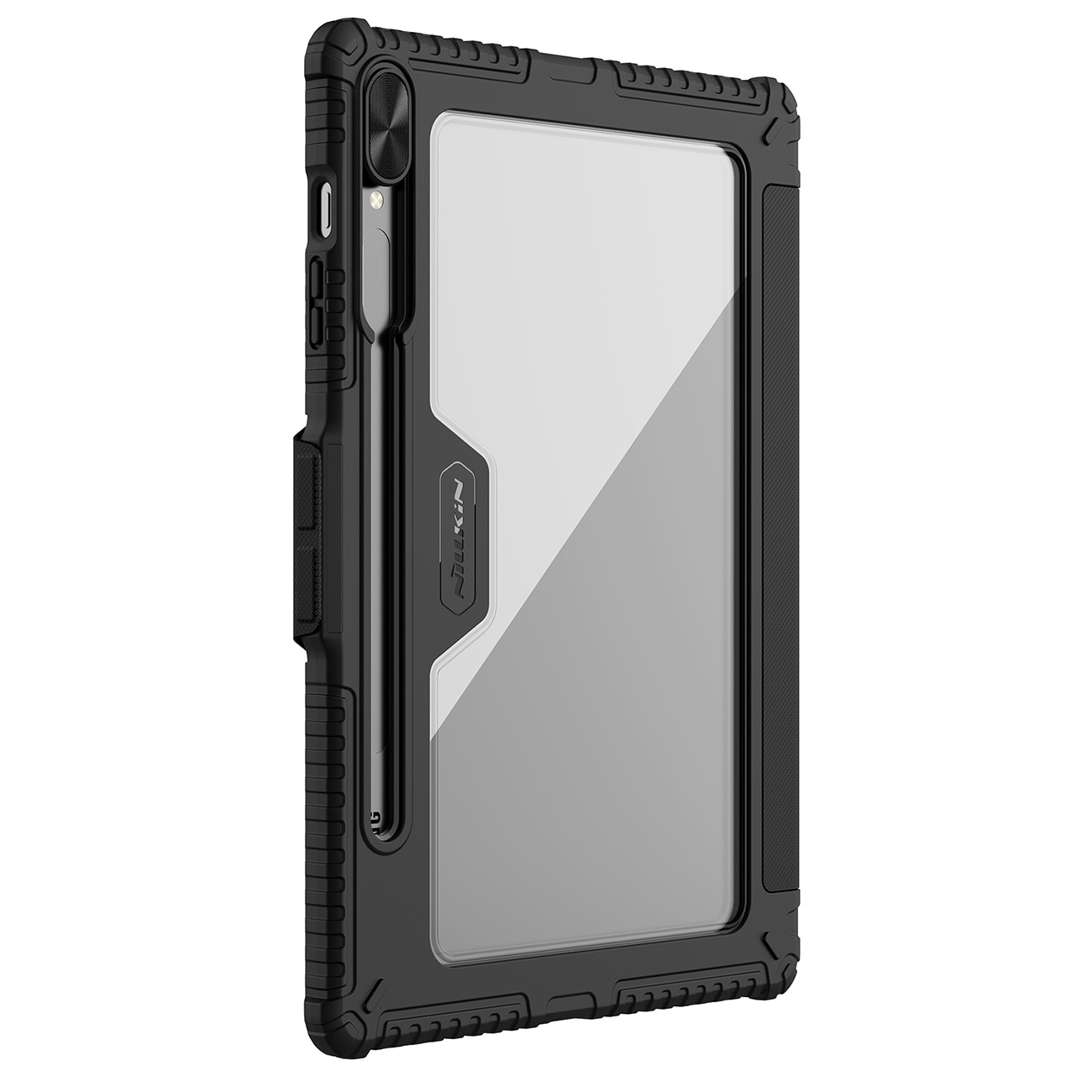 Nillkin Bumper Leather Case Pro-etui for Samsung Galaxy Tab S9+ - svart