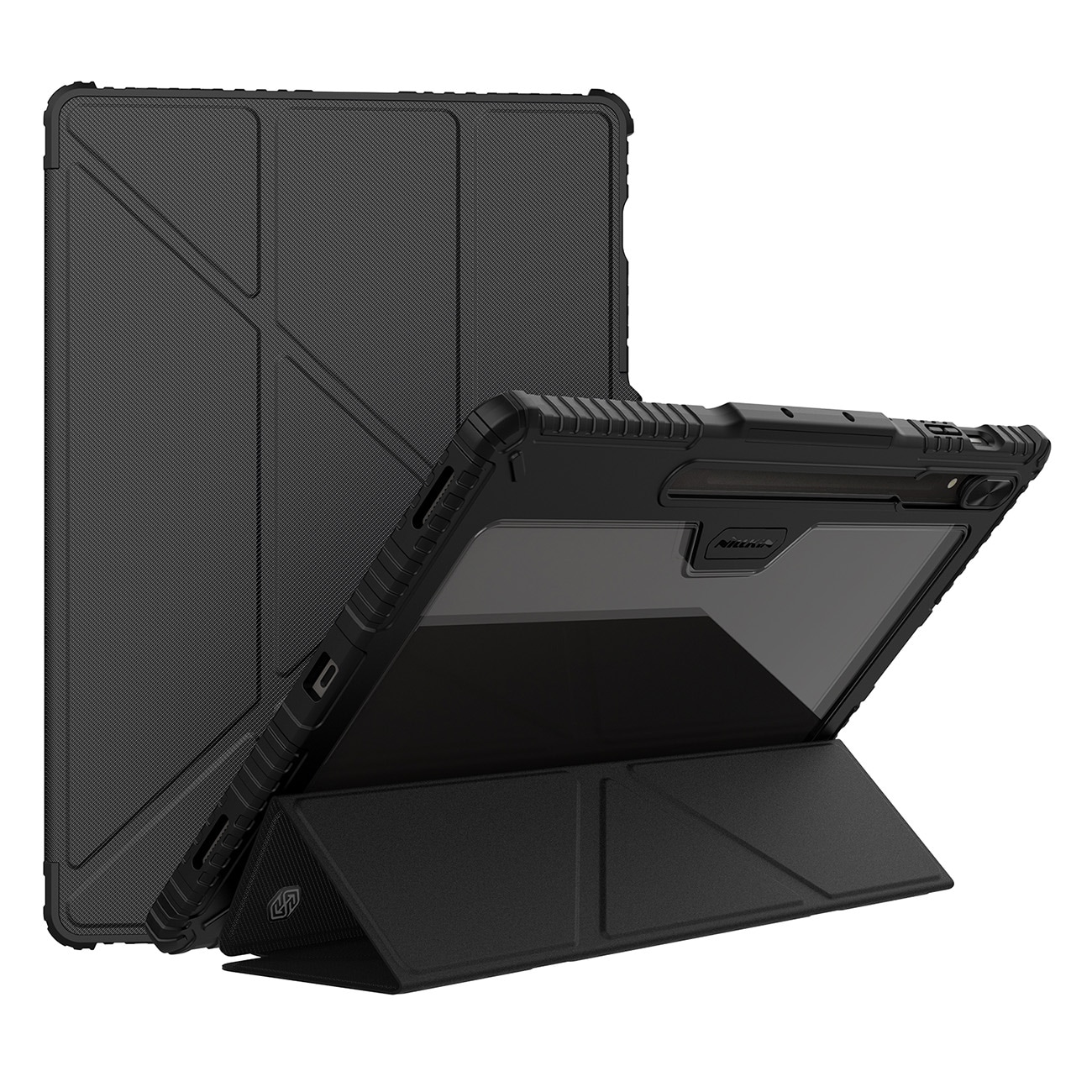 Nillkin Bumper Leather Case Pro-etui for Samsung Galaxy Tab S9+ - svart