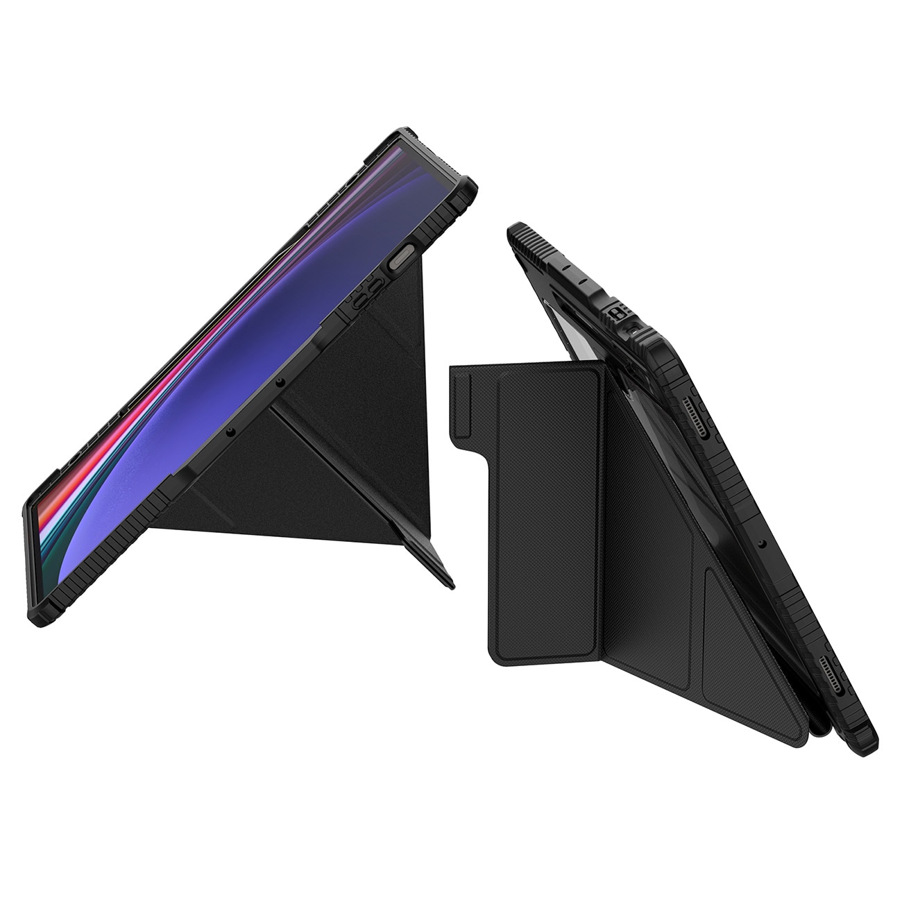 Nillkin Bumper Leather Case Pro-etui for Samsung Galaxy Tab S9+ - svart