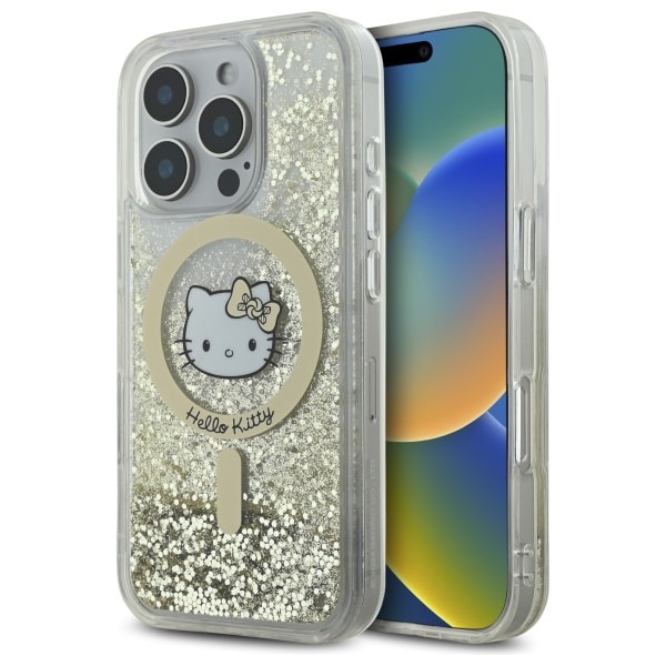 Hello Kitty Liquid Glitter Fever MagSafe-etui for iPhone 16 Pro Max - Gull