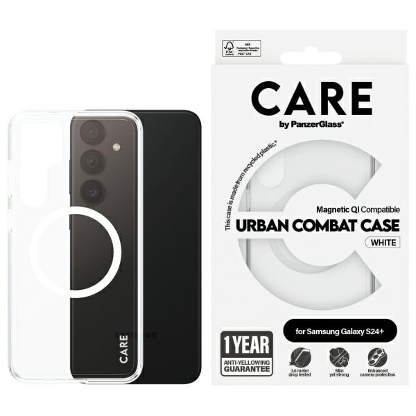 CARE by PanzerGlass Flaggskip QI-etui for Samsung Galaxy S24+ - gjennomsiktig