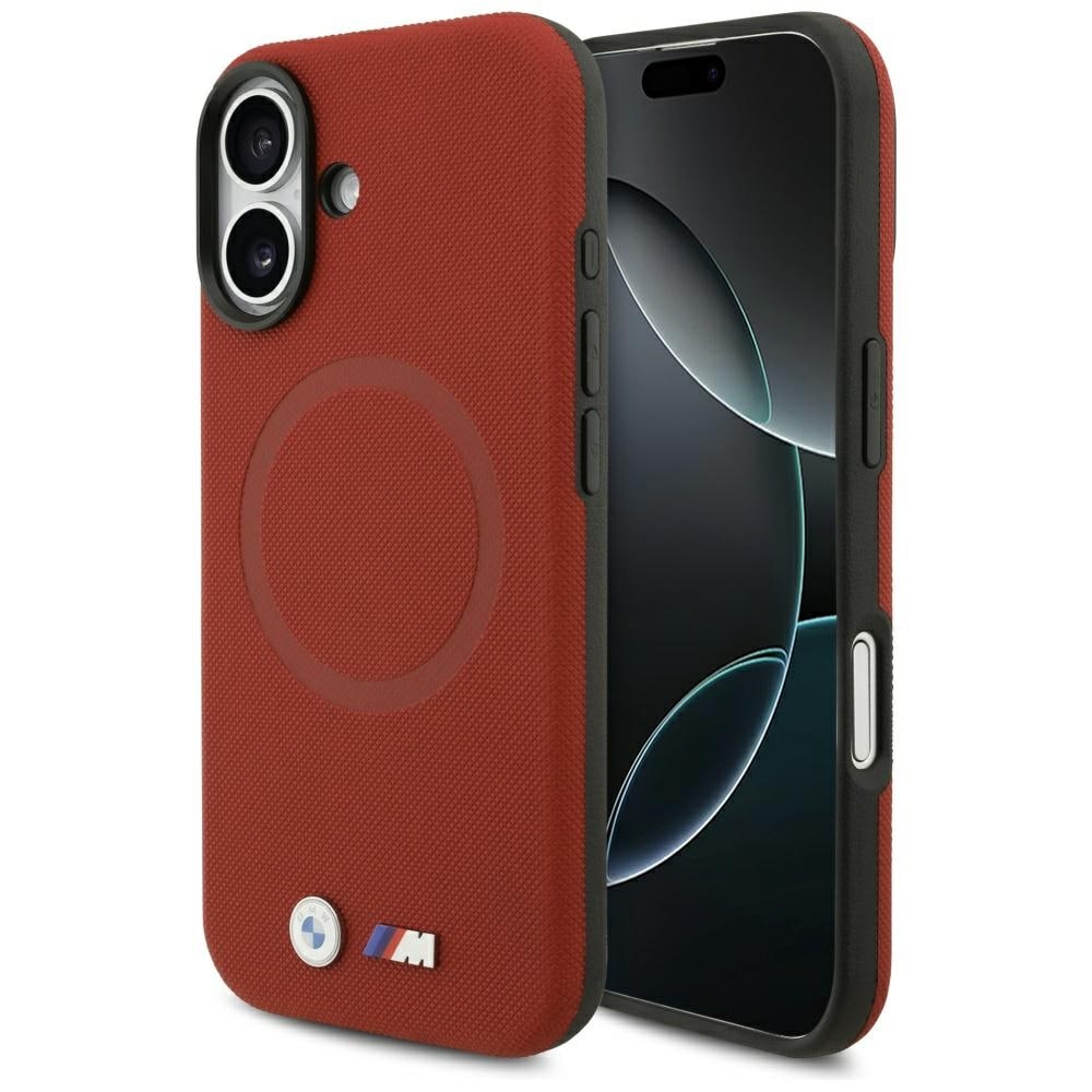 BMW M FW MagSafe-etui med metallogo for iPhone 17 - rød