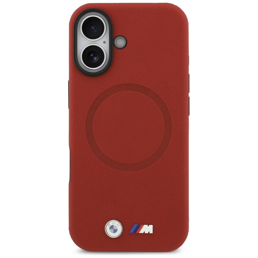 BMW M FW MagSafe-etui med metallogo for iPhone 17 - rød
