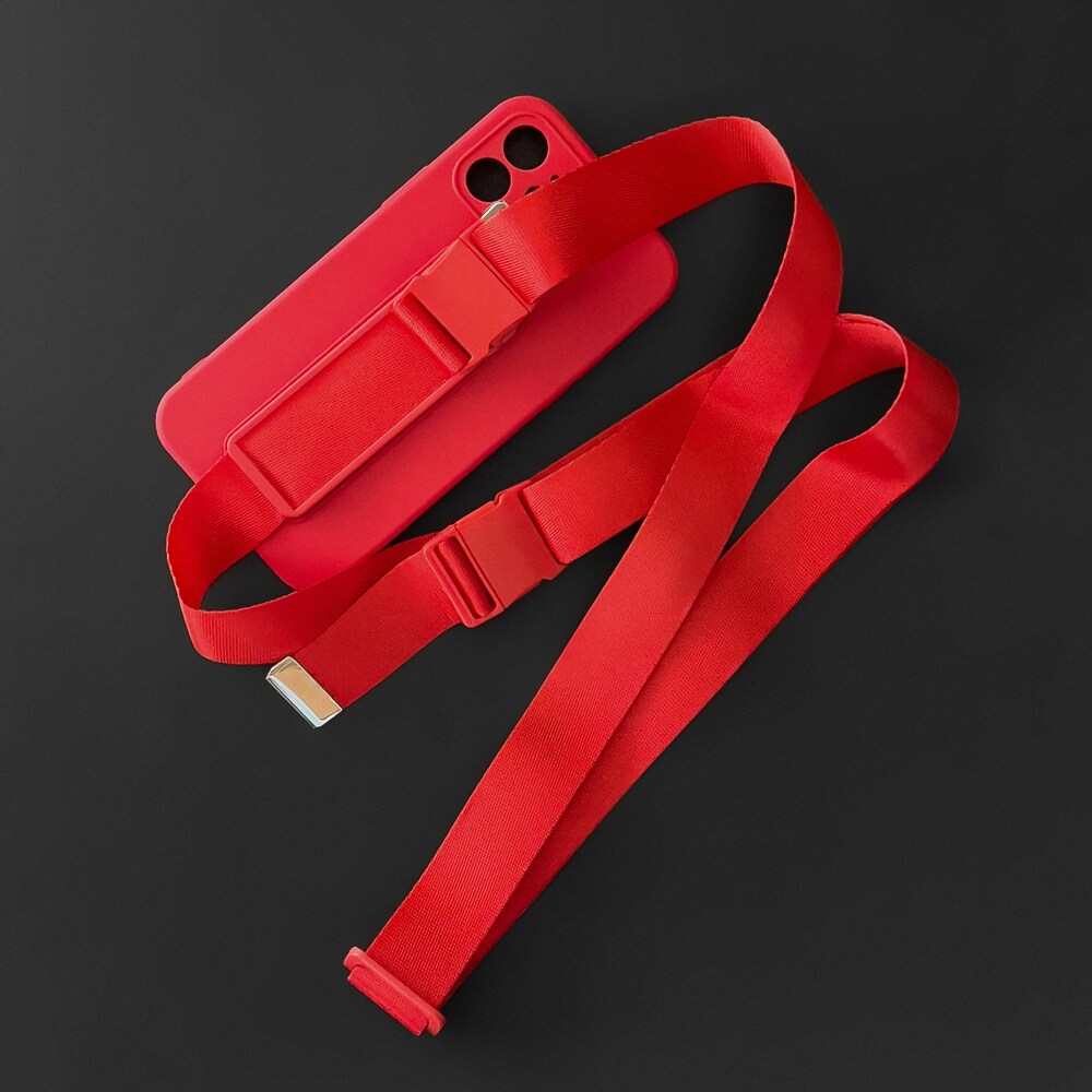 Tauetui Gel Lanyard med kjede veske Lanyard Samsung Galaxy S20 + (S20 Plus) rød