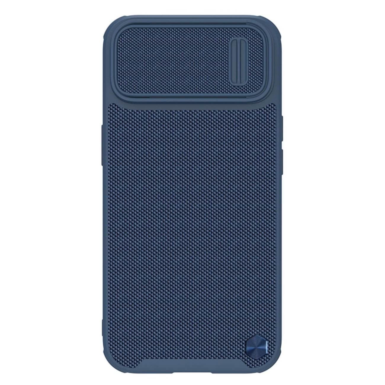 Nillkin Textured S Case for iPhone 14, pansret deksel med kameradeksel, blå