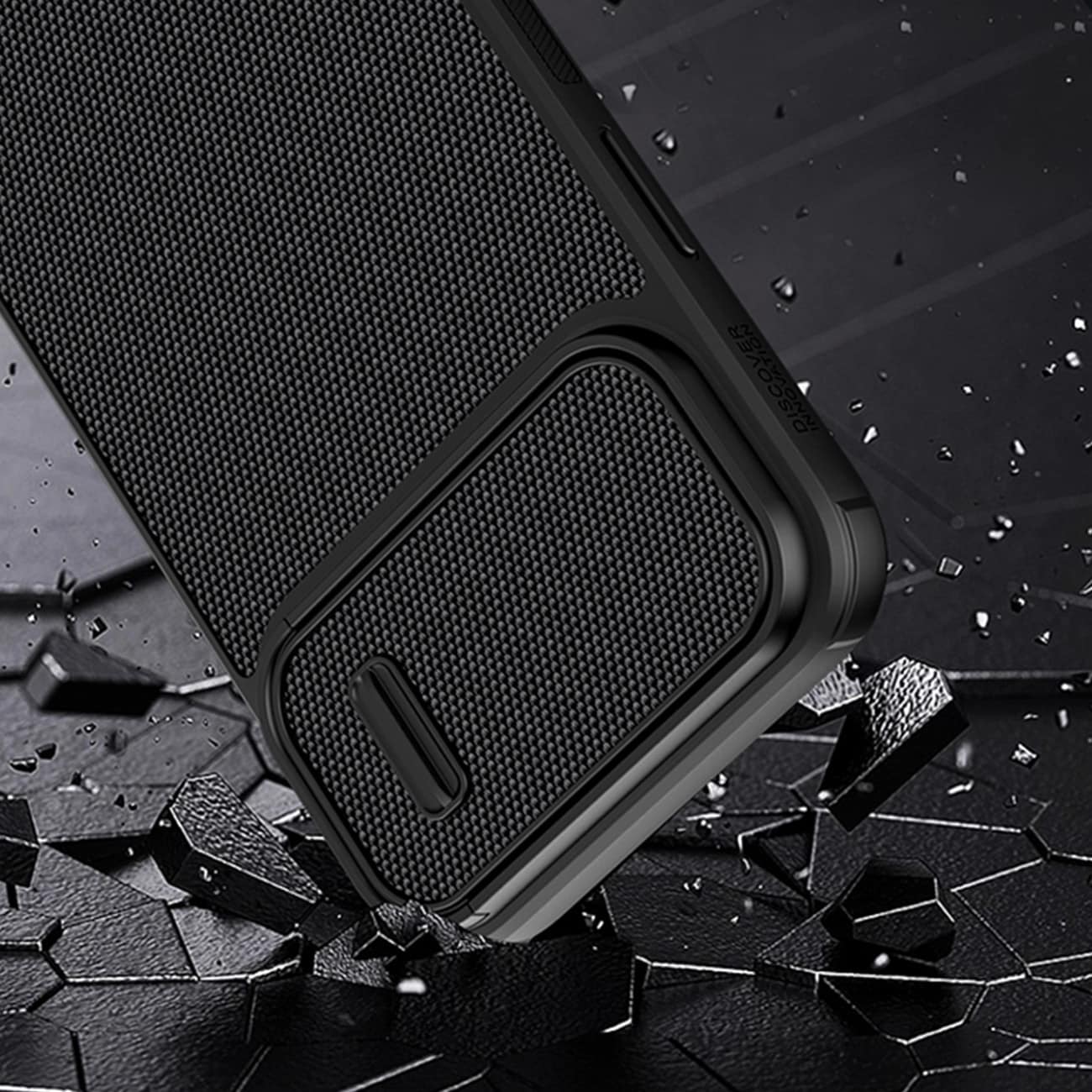 Nillkin Textured S Case for iPhone 14 Plus, pansrede deksel med kameradeksel, blå