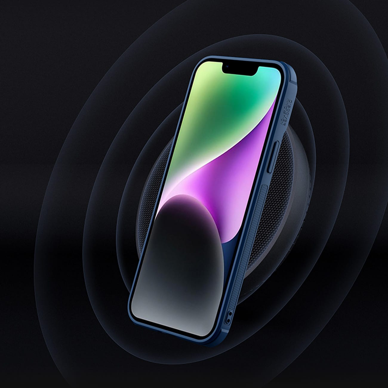 Nillkin Textured S Case for iPhone 14 Plus, pansrede deksel med kameradeksel, blå