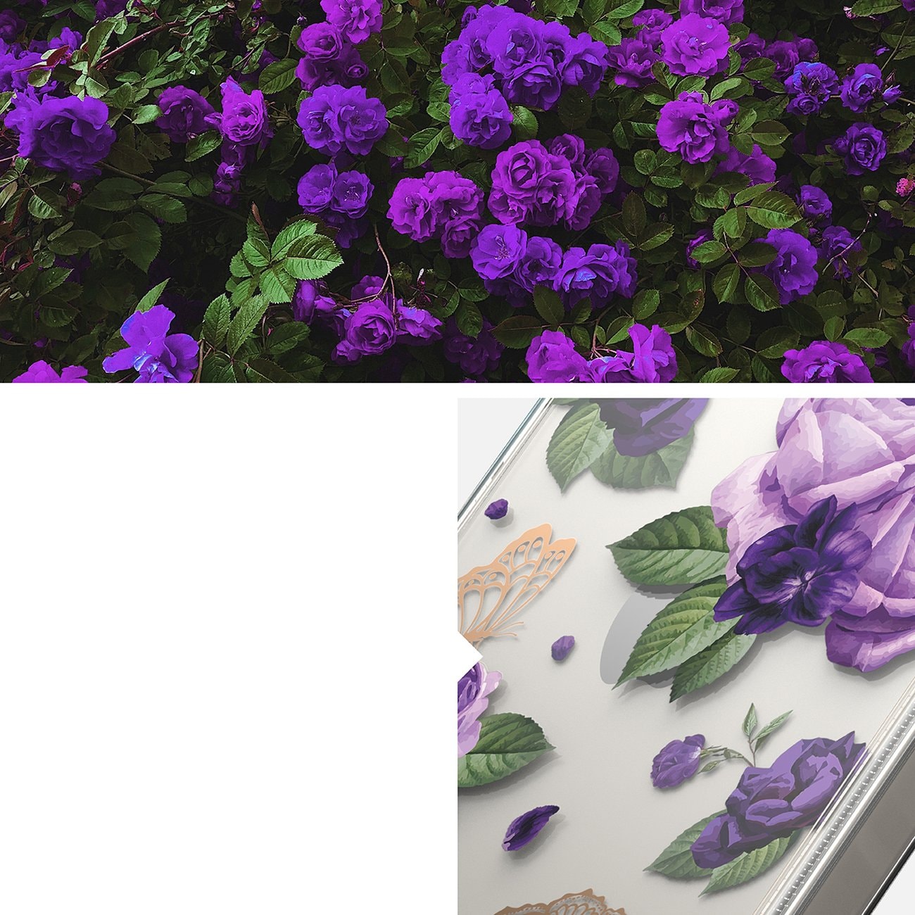 Ringke Fusion Design deksel med gelramme for iPhone 14 Plus, gjennomsiktig (lilla rose)