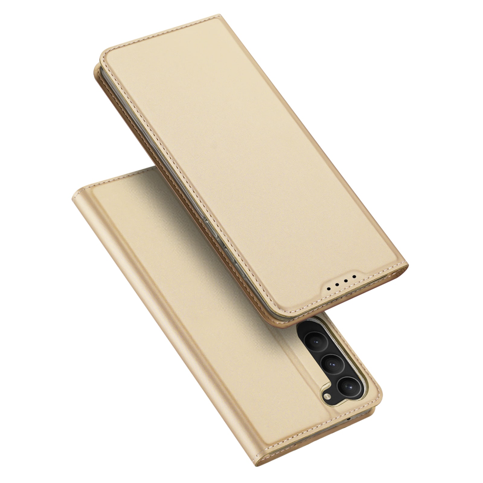 Dux Ducis Skin Pro-etui for Samsung Galaxy S23+ Flip Card Wallet Stand Gold