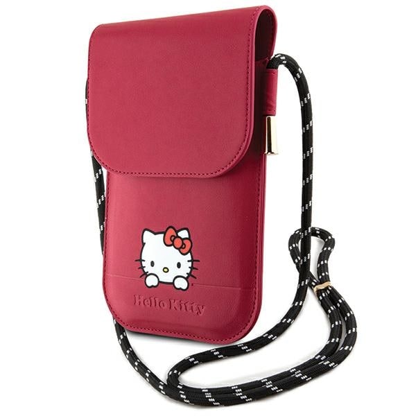 Hello Kitty Daydreaming Cord-veske i skinn - rosa