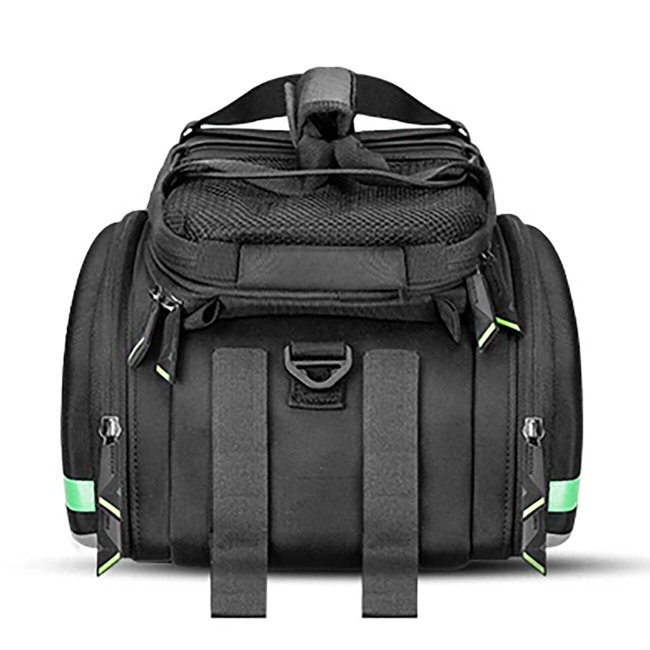 Rockbros A6-03BK bagasjebrettveske 10–35 l / sykkelveske med utvidbare sidelommer – Svart