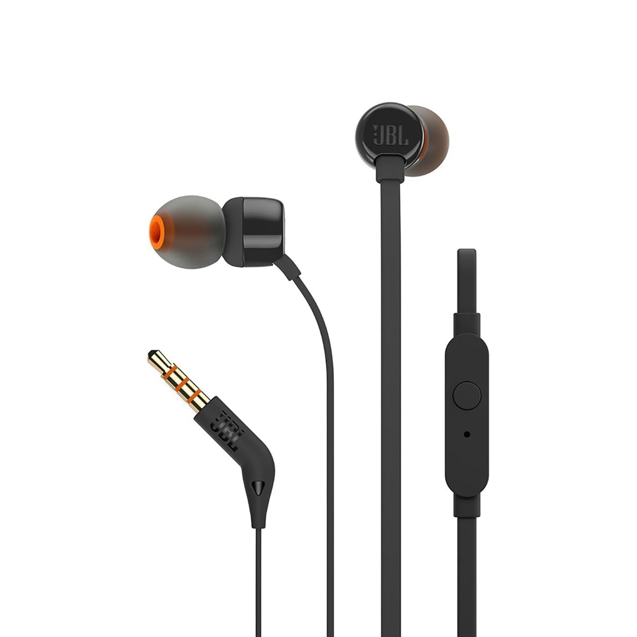 JBL Tune 110 in-ear-hodetelefoner med 3,5 mm minijack og fjernkontroll - svart