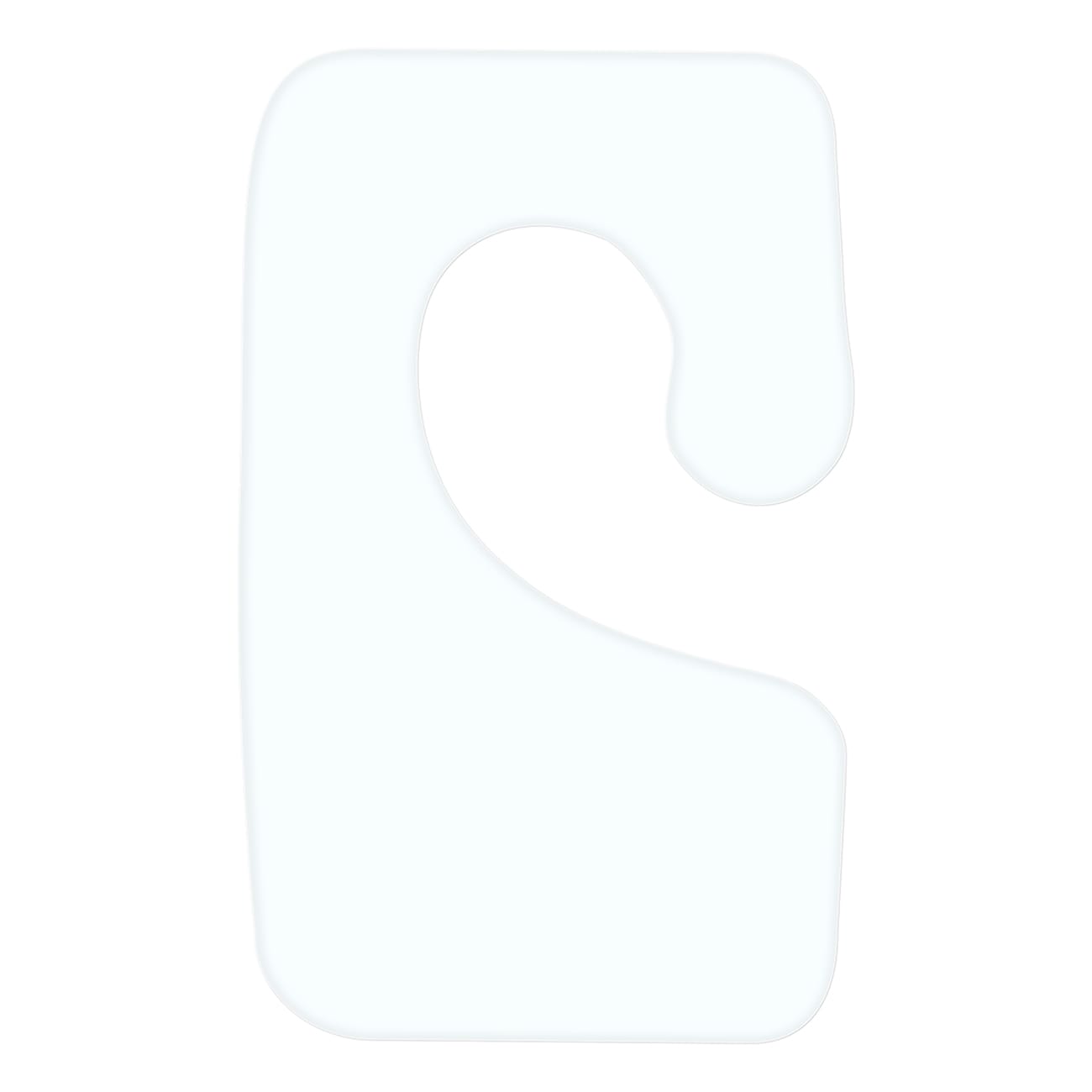 Krok anheng 35x22 mm høyre med gummilim 1000 stk/rull